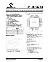 DataSheet PIC17C7xx pdf